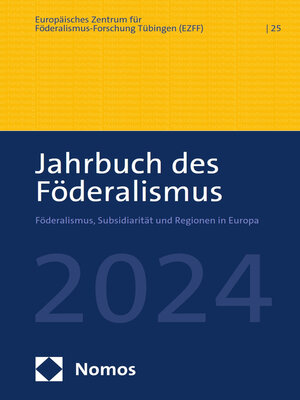 cover image of Jahrbuch des Föderalismus 2024